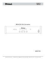 McIntosh MDA-700 - Owners manual